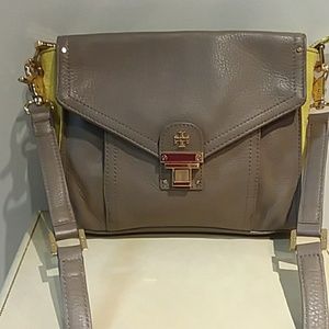 Taupe and Yellow leather Tory Burch Crossbody